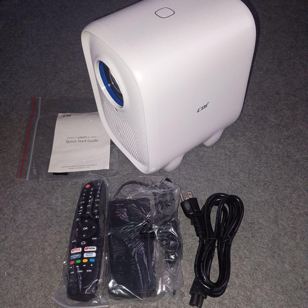 COI UNO5 Netflix認定 プロジェクター 800ANSI ホワイト