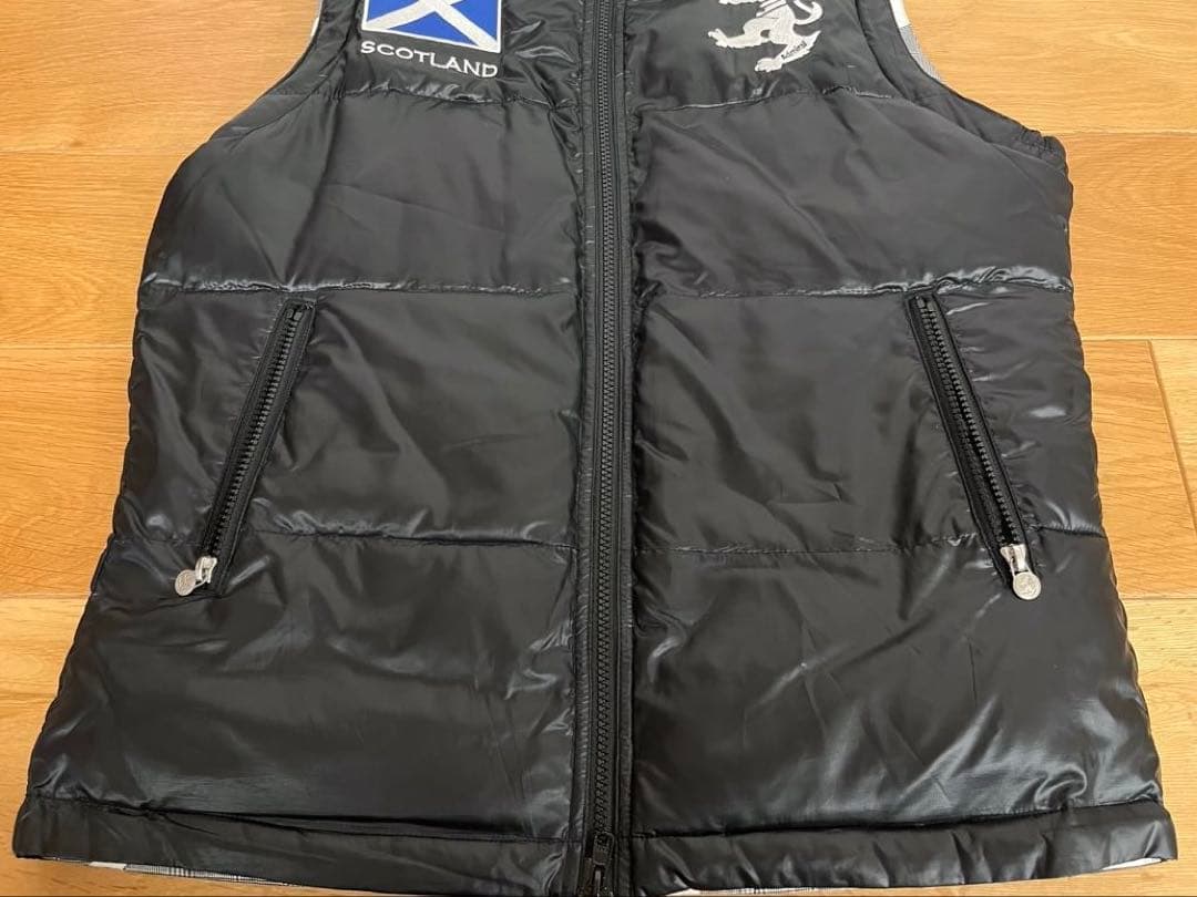 Admiral リバーシブル ダウンベスト ブラック・グレー