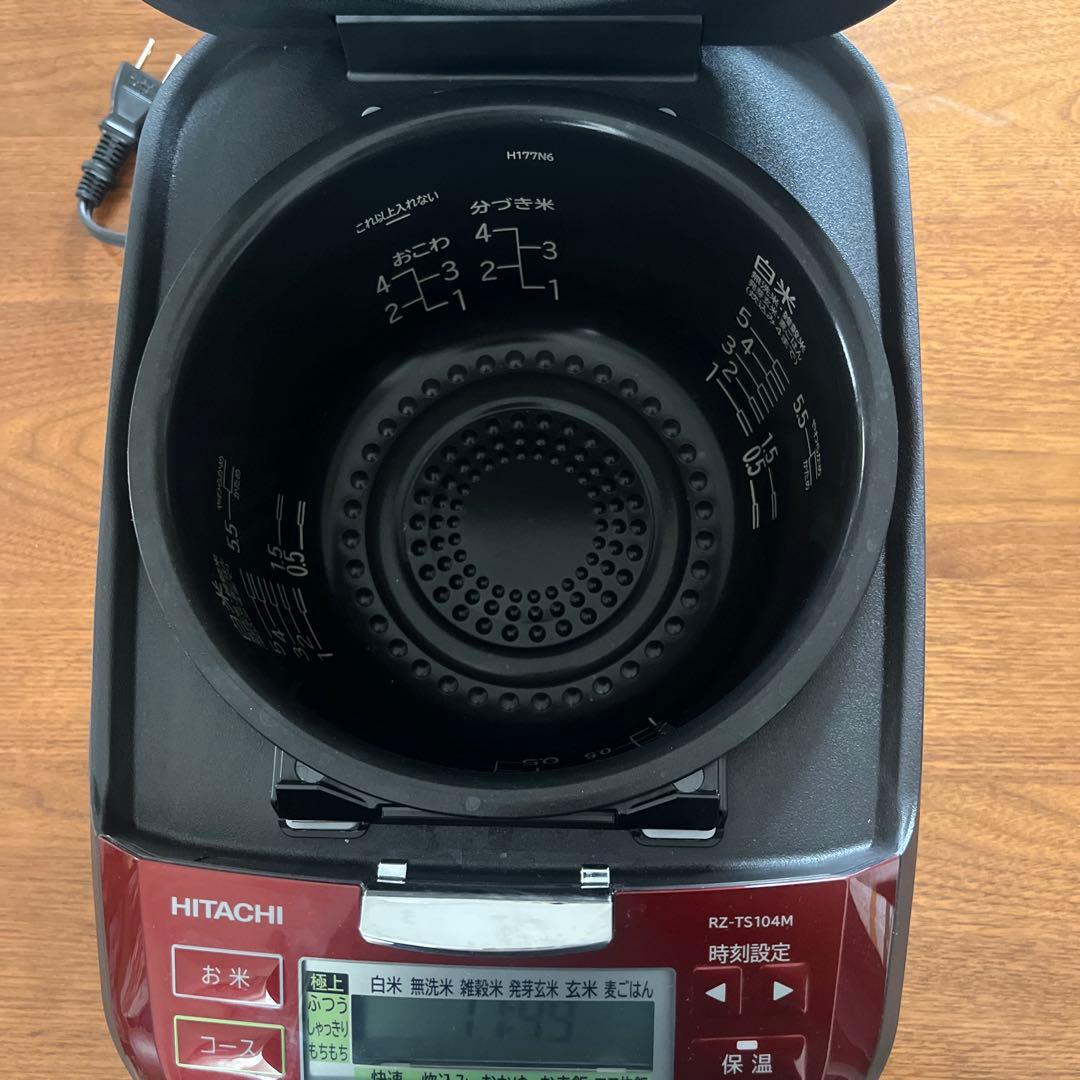 HITACHI IH炊飯器 RZ-TS104M 赤 2021年製