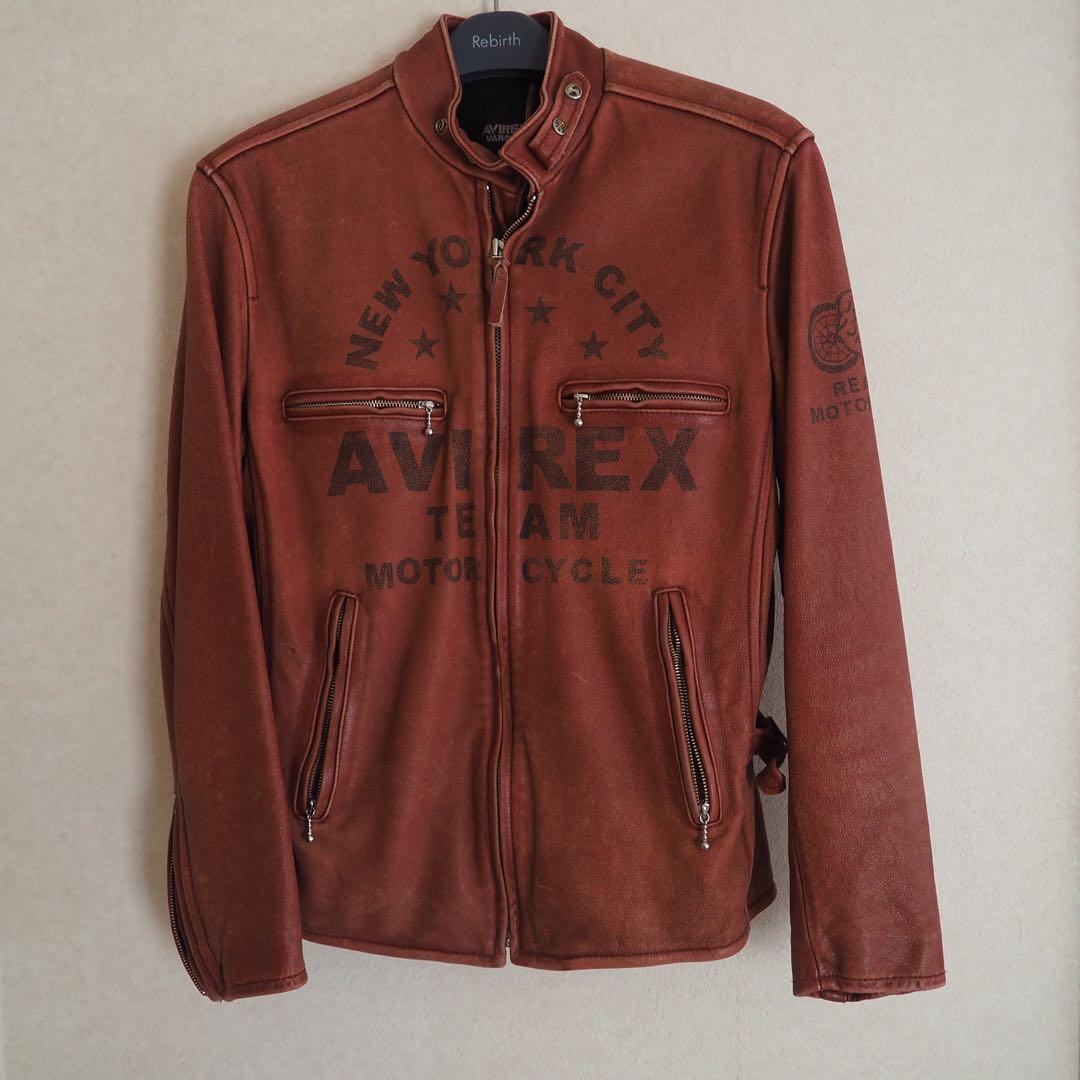 （最終）AVIREX ブラウン シングルライダース