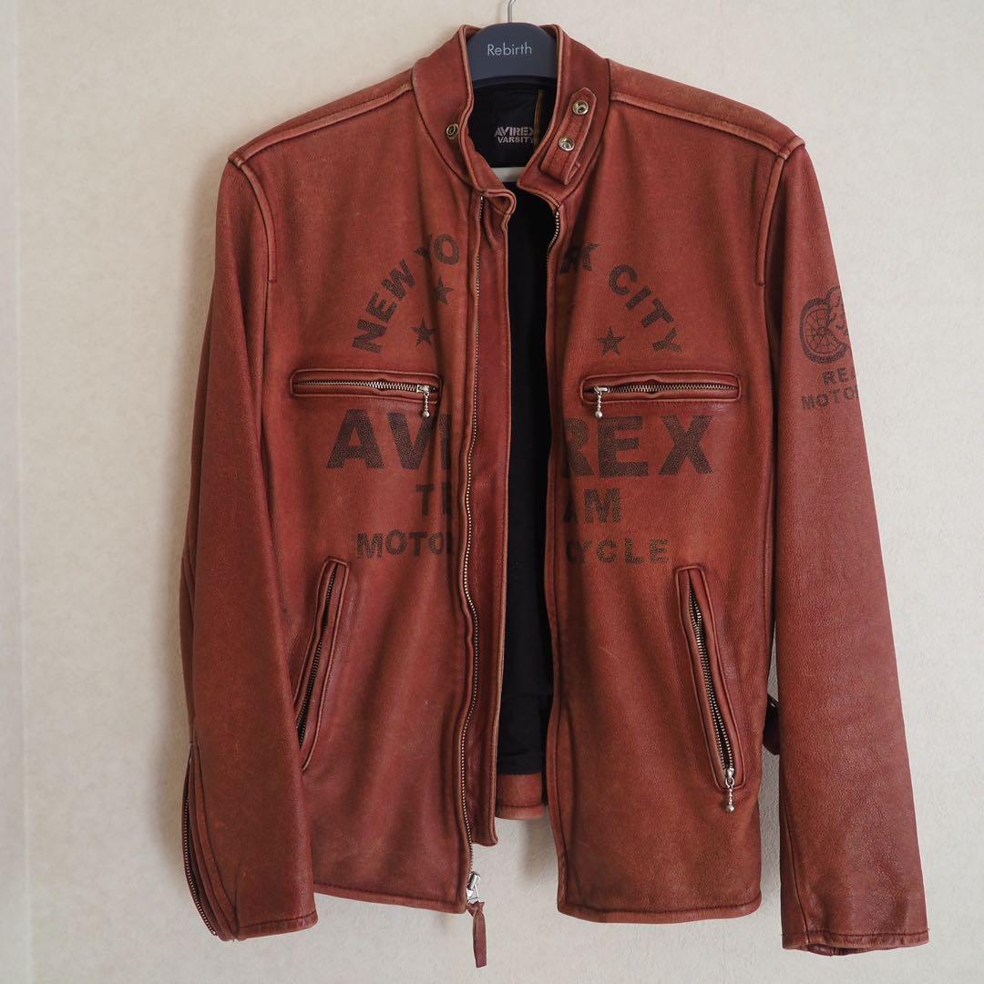 （最終）AVIREX ブラウン シングルライダース