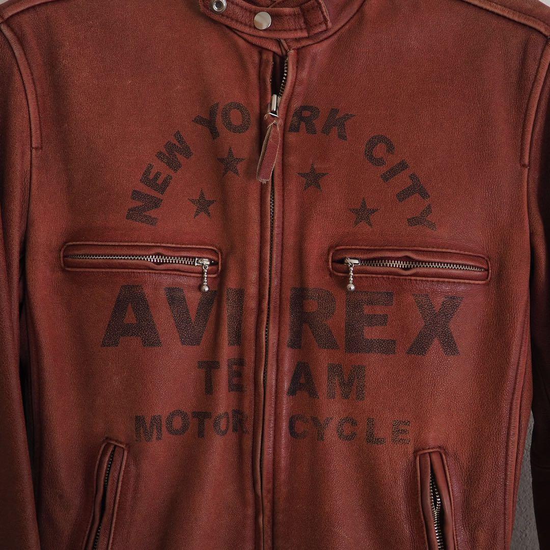 （最終）AVIREX ブラウン シングルライダース