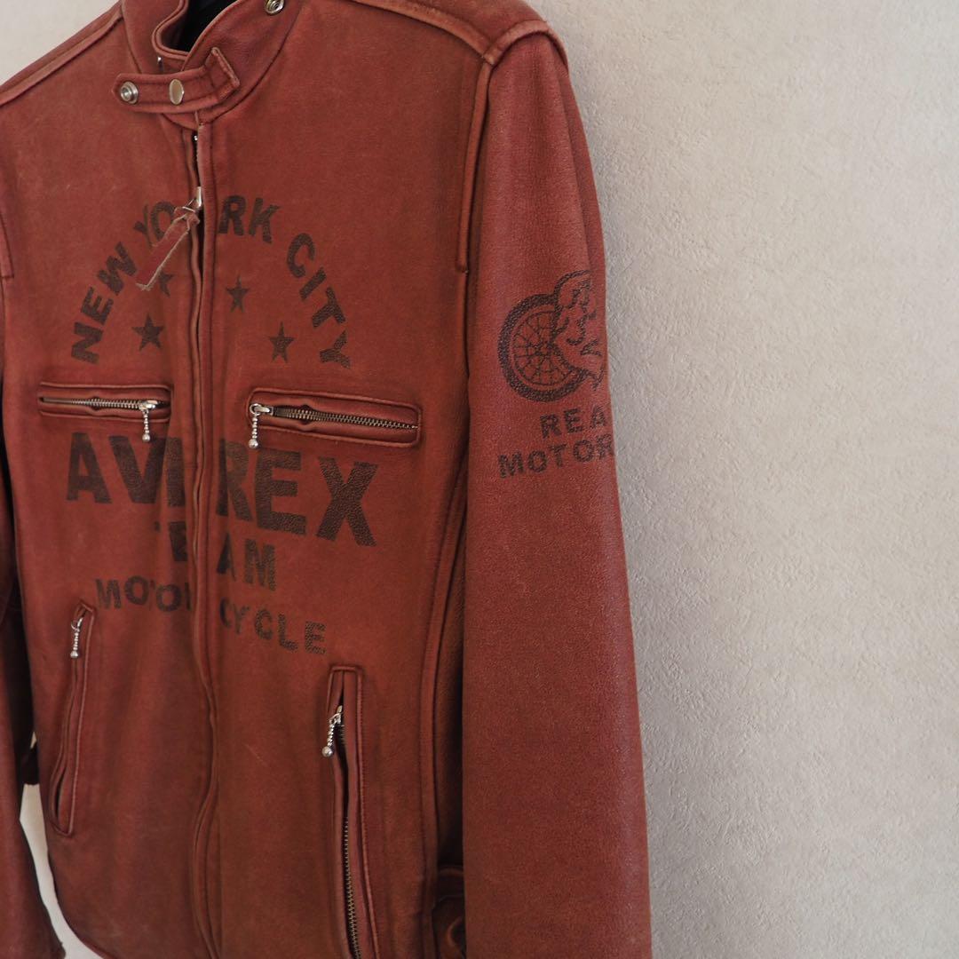 （最終）AVIREX ブラウン シングルライダース