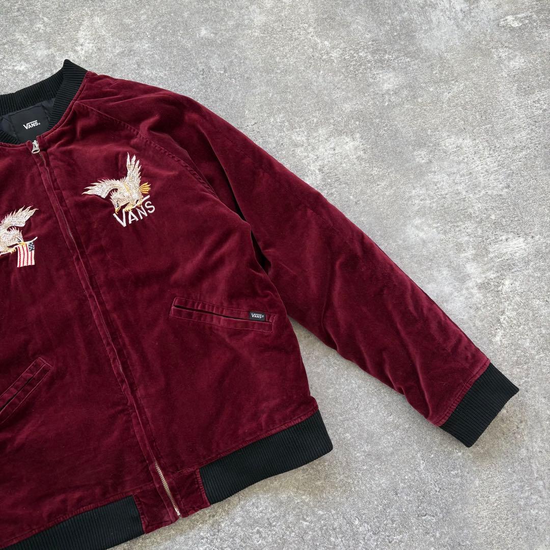 【VANS】 バンズ 別珍 ベロアスカジャン スーベニアジャケット イーグル刺繍