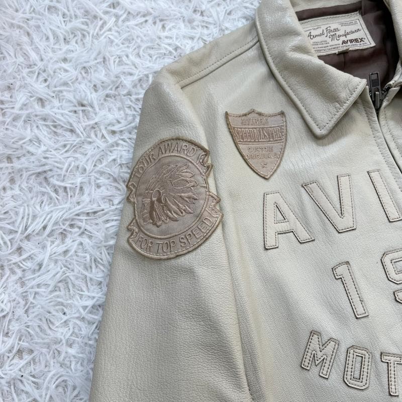AVIREX レザージャケット 1975 MOTOR CYCLE やぎ革
