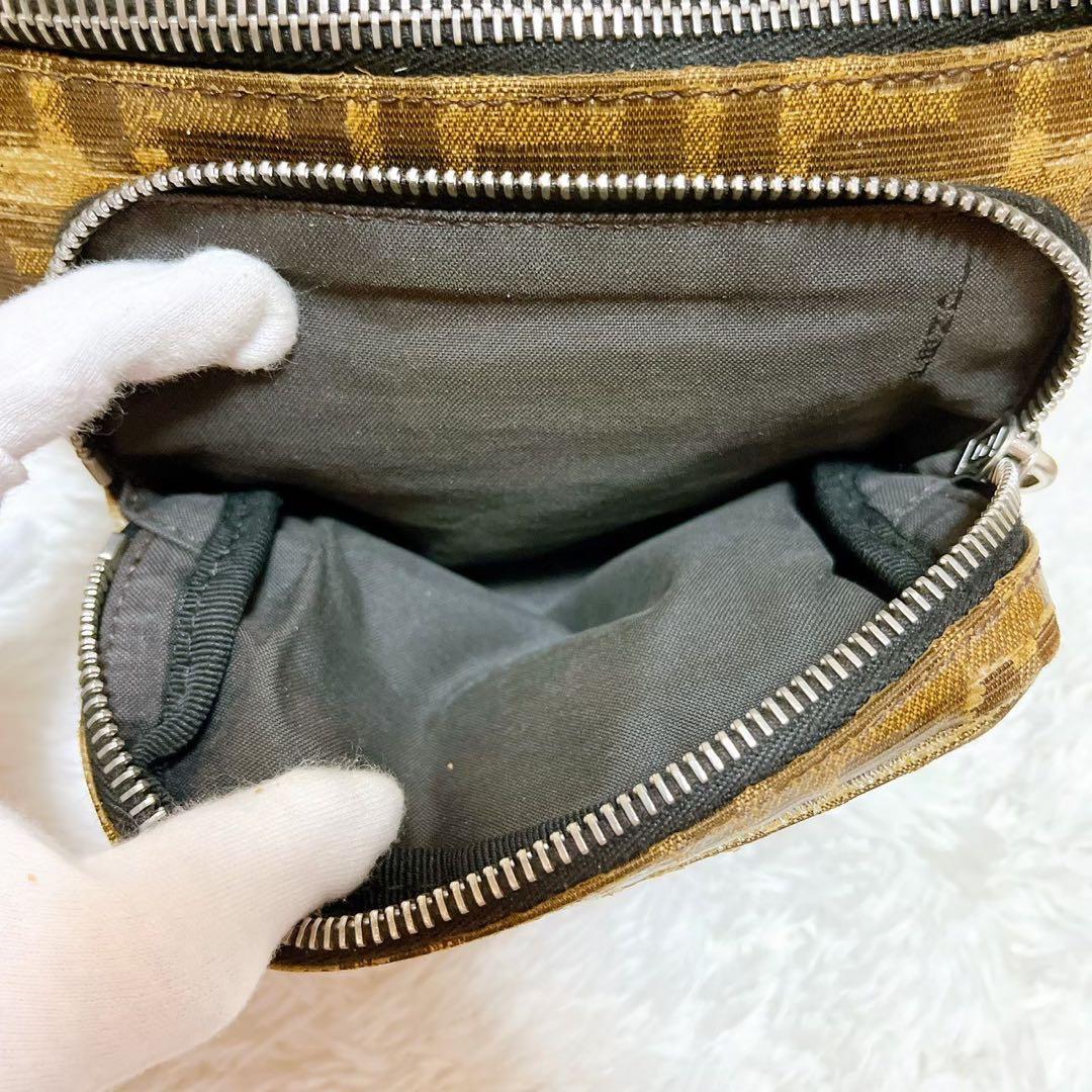 FENDI ✨ズッカ　ウエストポーチ　セカンドバッグ　PVCレザー　ベージュ