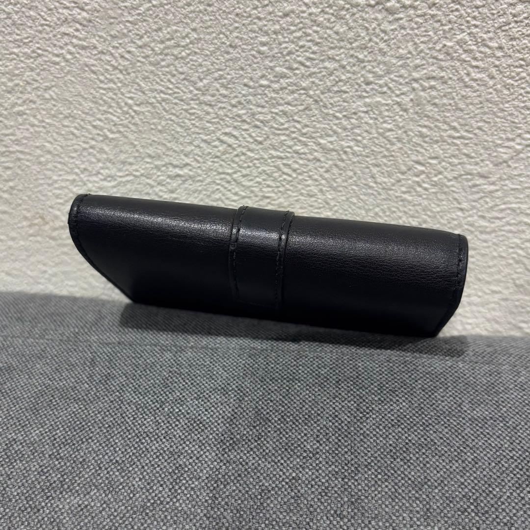 サンローラン　6連キーケース　YSLロゴ　カサンドラ　レザー　ブラック