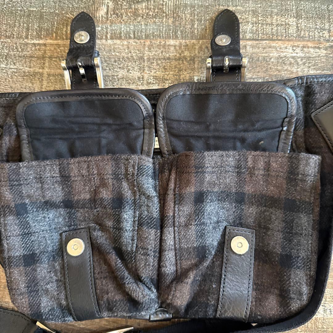 Burberry ブラックレーベル ウエストバッグ　ウール チェック
