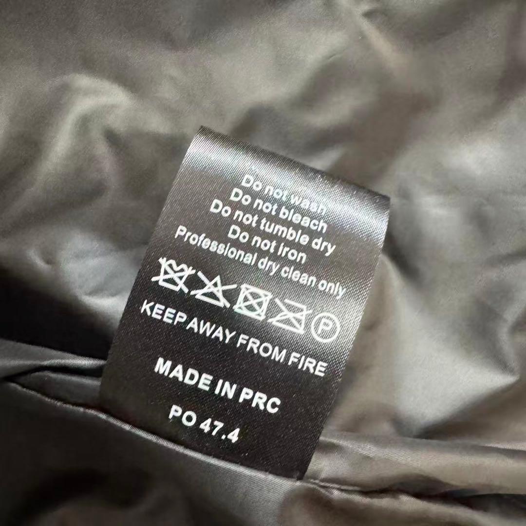 新品 TRAPSTAR 光沢ブラック ダウンジャケット Mサイズ y