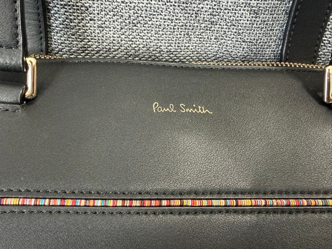 美品 PaulSmith ポールスミス 肩掛け レザー トートバッグ A4