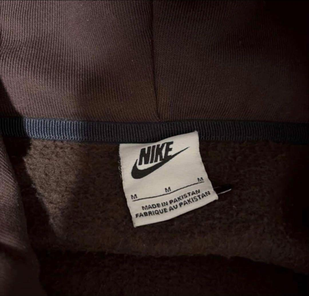 STÜSSY NIKE FLEECE ZIP HOODIE ブラウン M