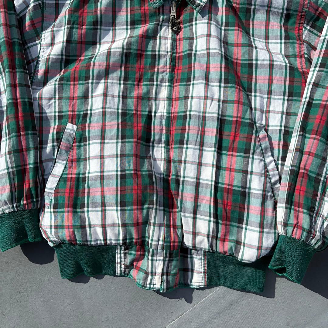 佐*藤様 90s VINTAGE リバーシブル スイングトップ 刺繍ロゴ 緑 チ