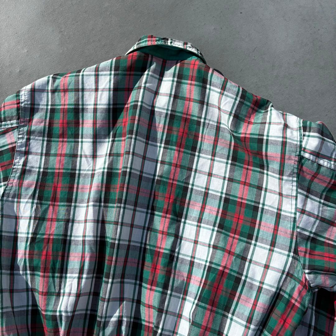 佐*藤様 90s VINTAGE リバーシブル スイングトップ 刺繍ロゴ 緑 チ