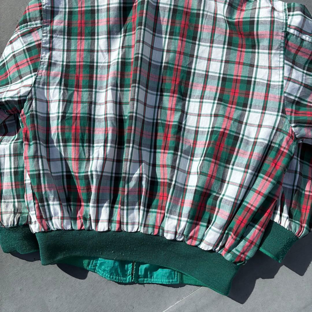 佐*藤様 90s VINTAGE リバーシブル スイングトップ 刺繍ロゴ 緑 チ