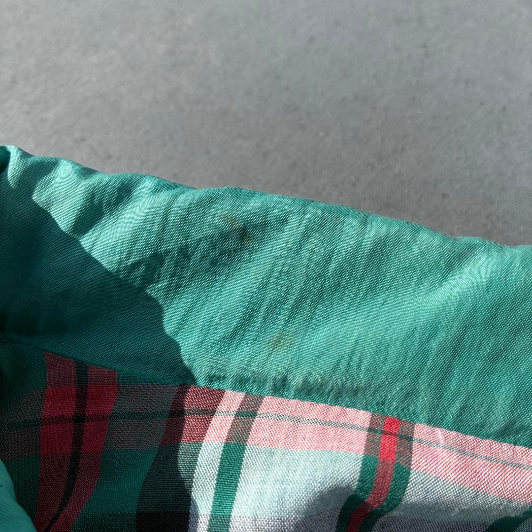 佐*藤様 90s VINTAGE リバーシブル スイングトップ 刺繍ロゴ 緑 チ