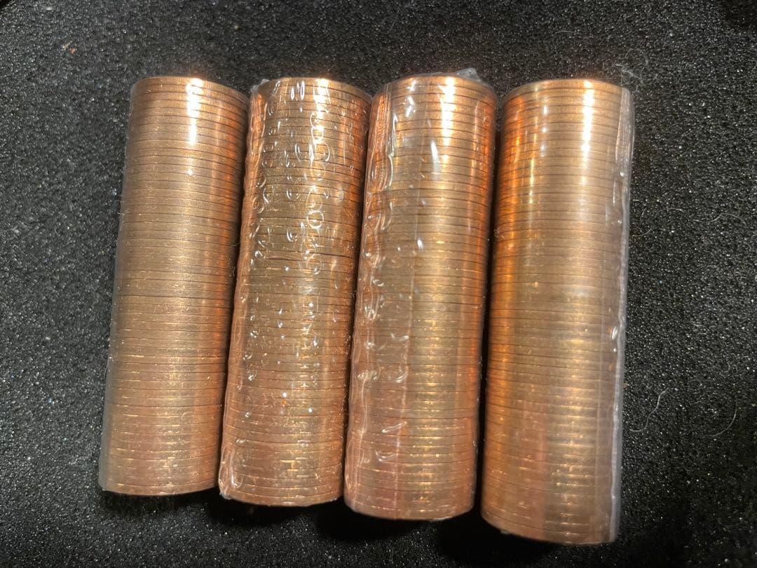 【未流通】1971年　ハーフペニー貨50枚　4ロール