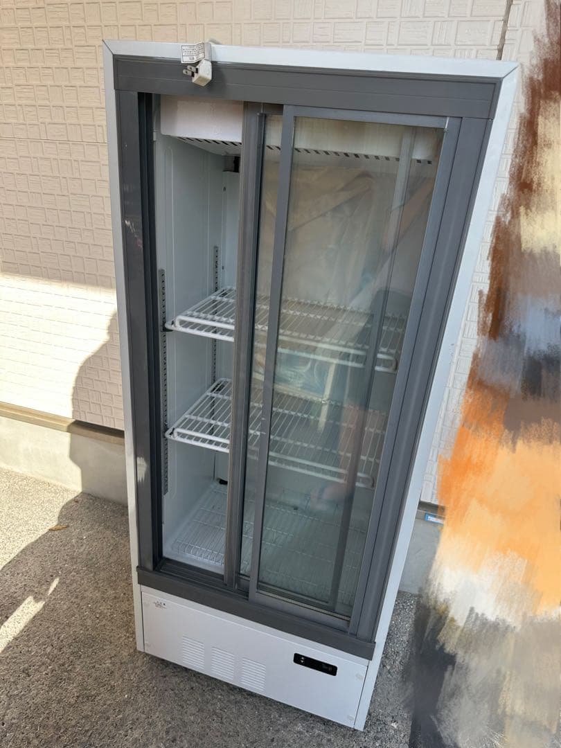 ガラス扉冷蔵庫 ホワイト 3段