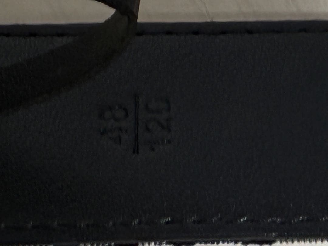 Christian Dior ロゴ入りレザーベルト 85cm