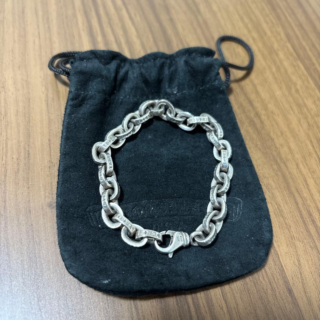 CHROME HEARTSラージペーパーチェーンブレス 8インチ SV925