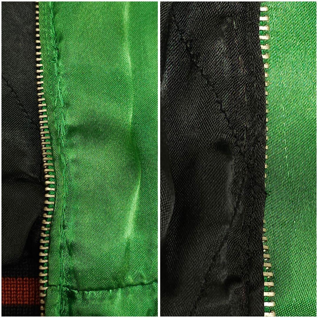 イオラニ 金魚 スカジャン スーベニアジャケット 和柄 グリーン 緑 ブラック