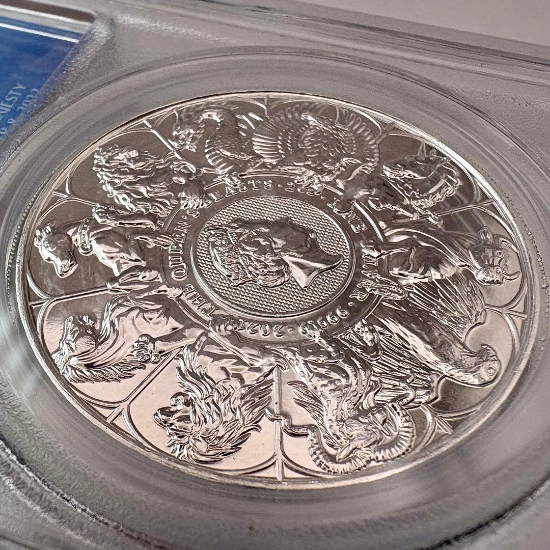 2022年 クイーンズビースト コンプリーター 2オンス 5ポンド 銀貨