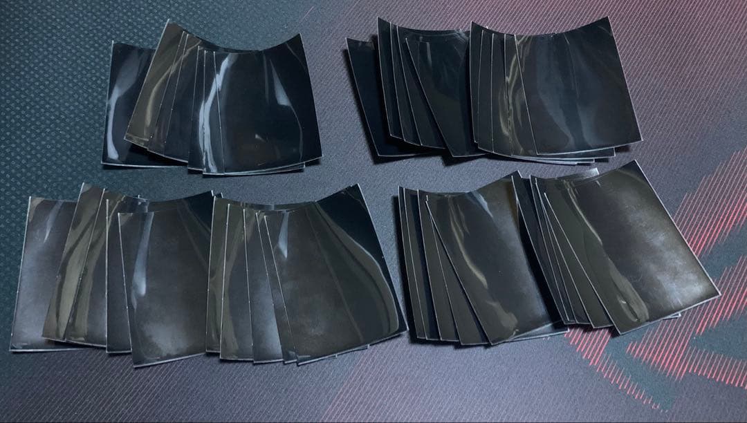 フォーラムスリーブ 黒　絶版　中古150枚＋ジャンク37枚　計187枚