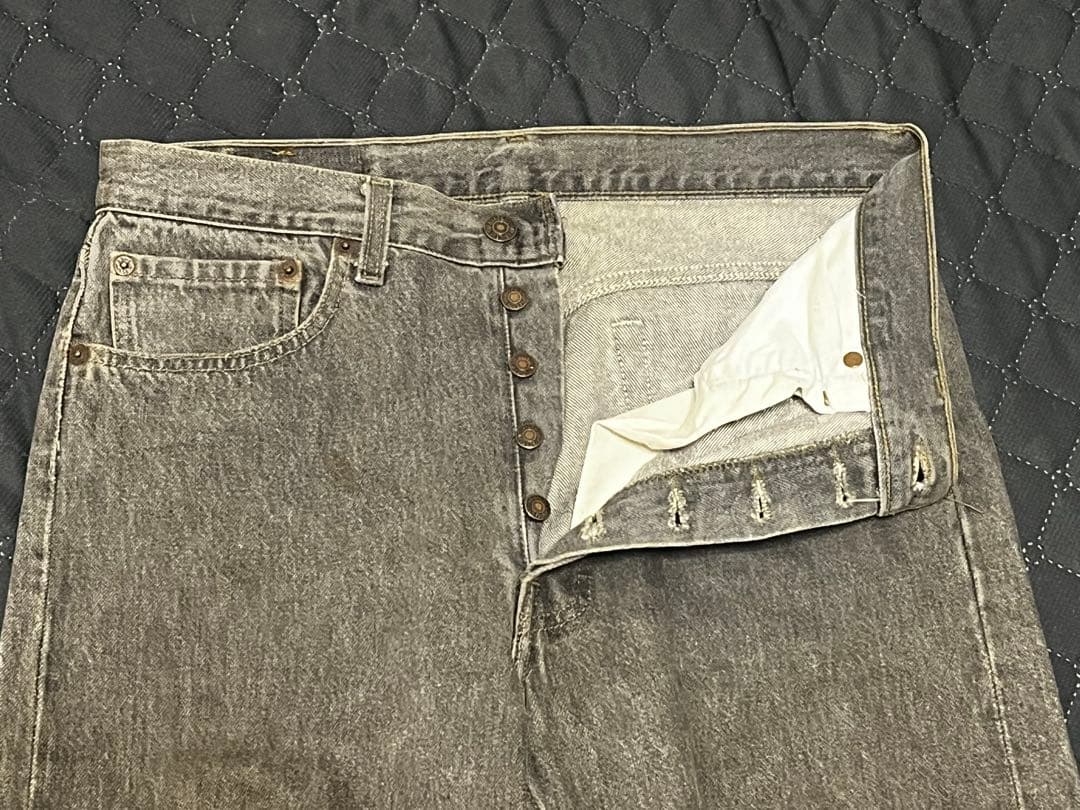 ソ*ン様 90s USA製 リーバイス 501 先染め　ブラック　W32 L34