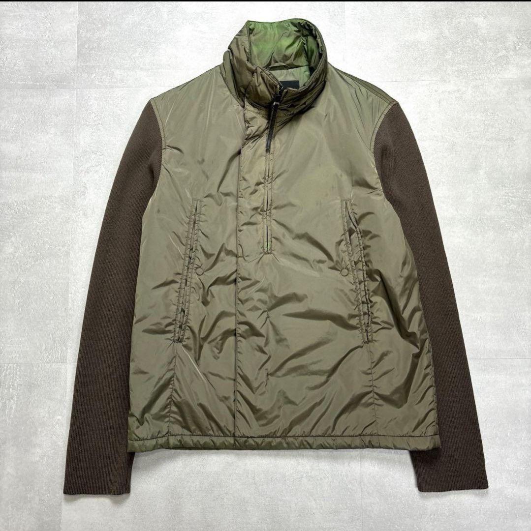 プラダ アーカイブ 90s 00s Y2K ジャケット 異素材切替 M 中綿