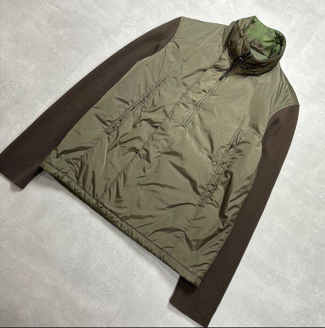 プラダ アーカイブ 90s 00s Y2K ジャケット 異素材切替 M 中綿