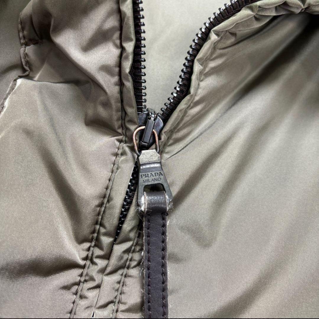 プラダ アーカイブ 90s 00s Y2K ジャケット 異素材切替 M 中綿