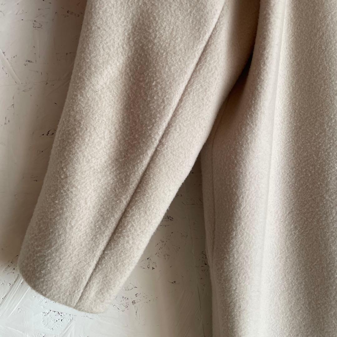 日本製【NOBLE】ウールロングチェスターコート　36