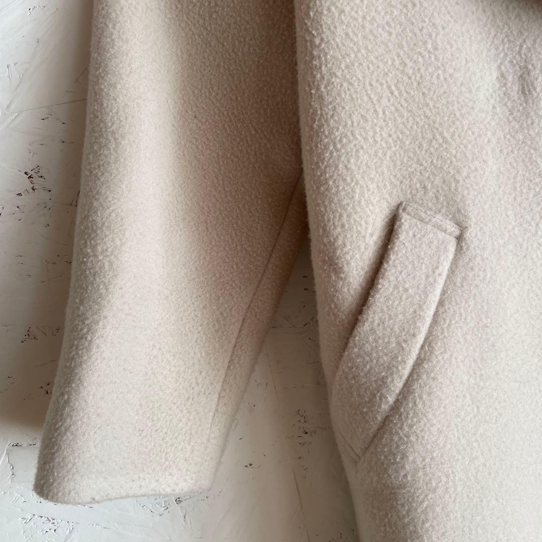 日本製【NOBLE】ウールロングチェスターコート　36