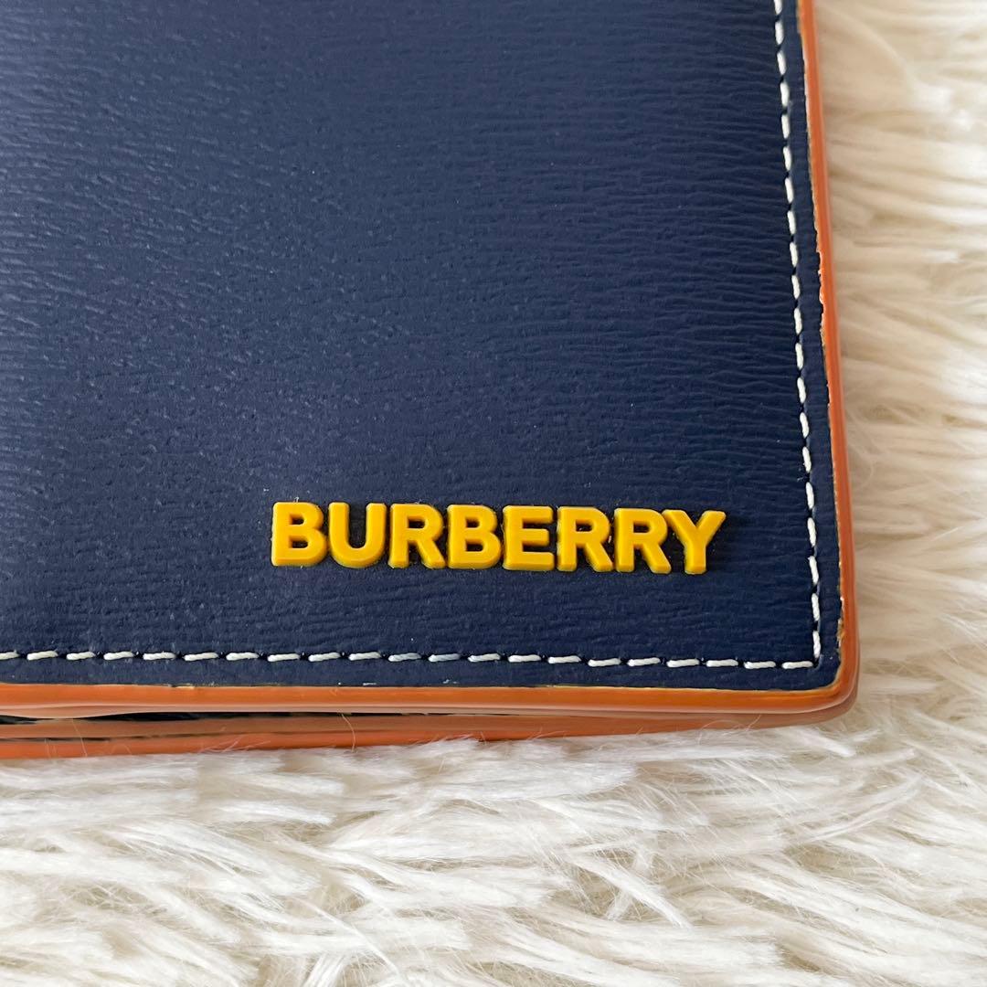 新品未使用✨BURBERRY バーバリー　ロングウォレット　レザー　ネイビー