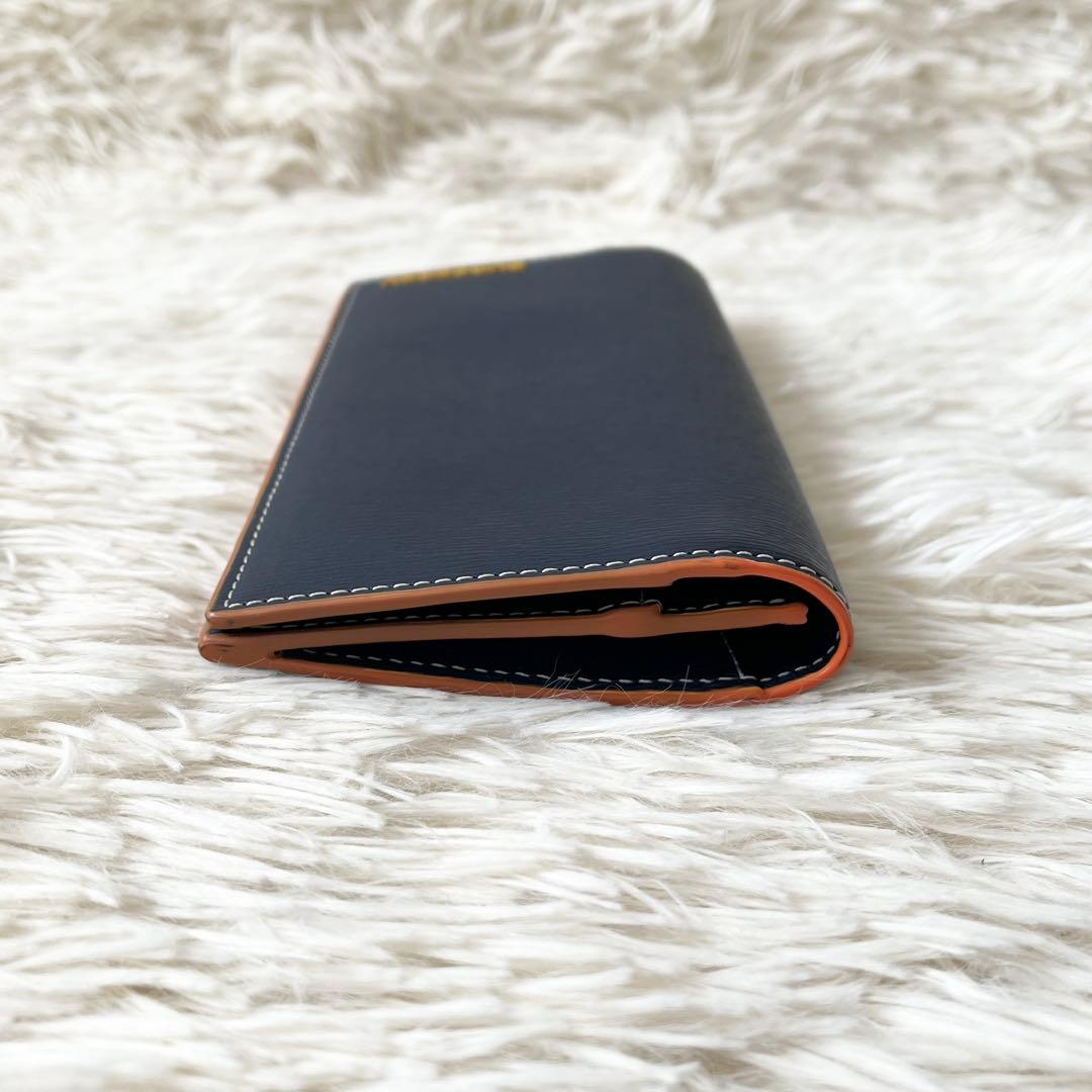 新品未使用✨BURBERRY バーバリー　ロングウォレット　レザー　ネイビー