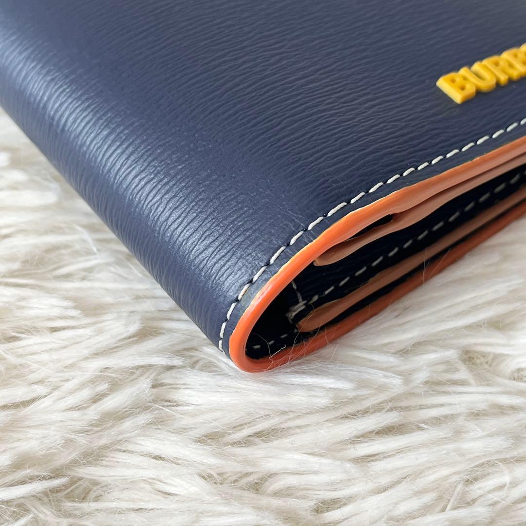 新品未使用✨BURBERRY バーバリー　ロングウォレット　レザー　ネイビー