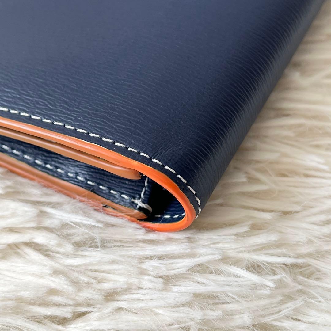 新品未使用✨BURBERRY バーバリー　ロングウォレット　レザー　ネイビー