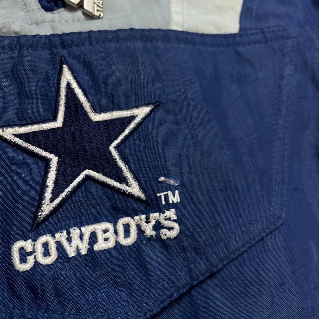 90s STARTER NFL カウボーイズ 中綿 アノラックパーカー 刺繍ロゴ