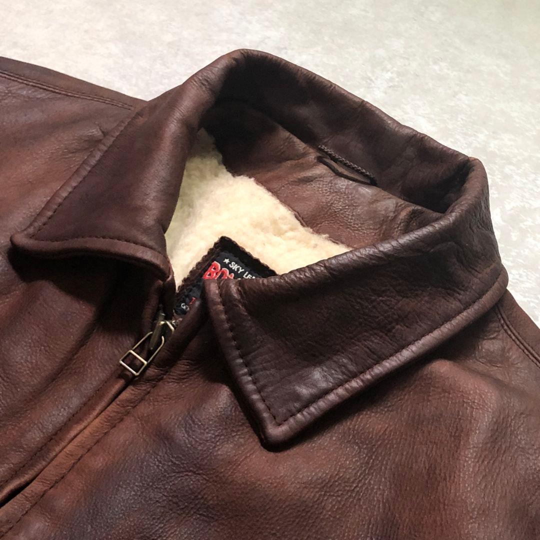 パキジャン90s ムートンライナ A-2 フライトジャケットヴィンテージ レザー