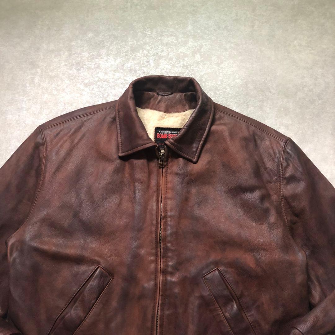 パキジャン90s ムートンライナ A-2 フライトジャケットヴィンテージ レザー