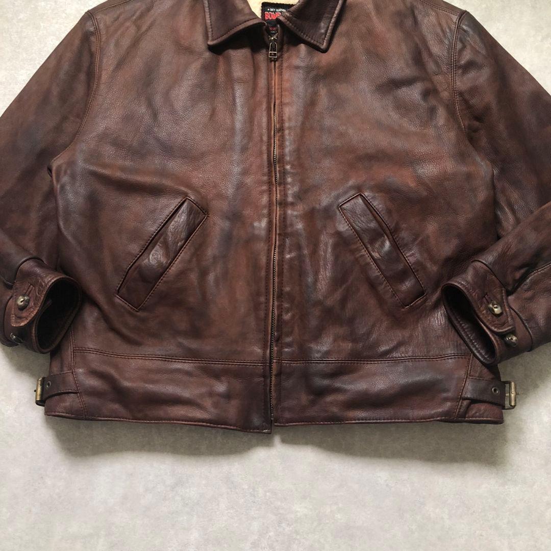 パキジャン90s ムートンライナ A-2 フライトジャケットヴィンテージ レザー