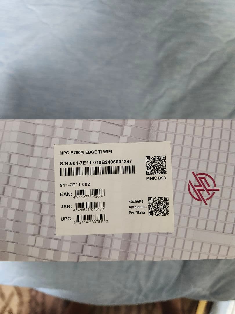 MPG B760M EDGE TI WIFI マザーボード