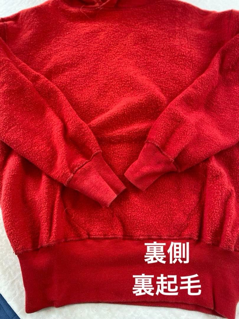 50s - 60s ヴィンテージ ピルグリム スウェットパーカー 赤【XL】