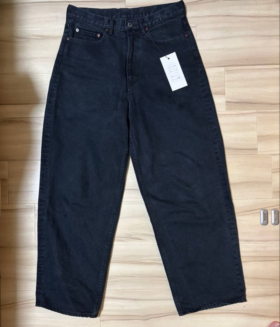 s*k様 A.PRESSE Black Washed Wide Denim Pa