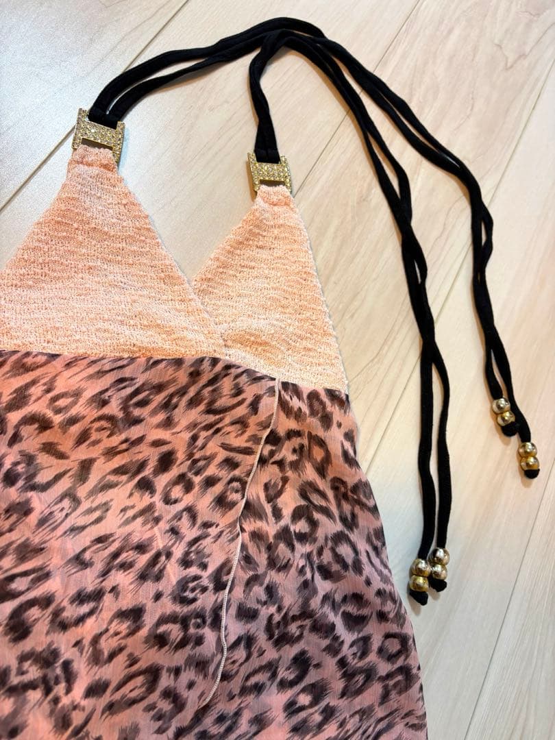 絵里　d.i.a ダイヤ　レオパード柄 ピンクキャミソール