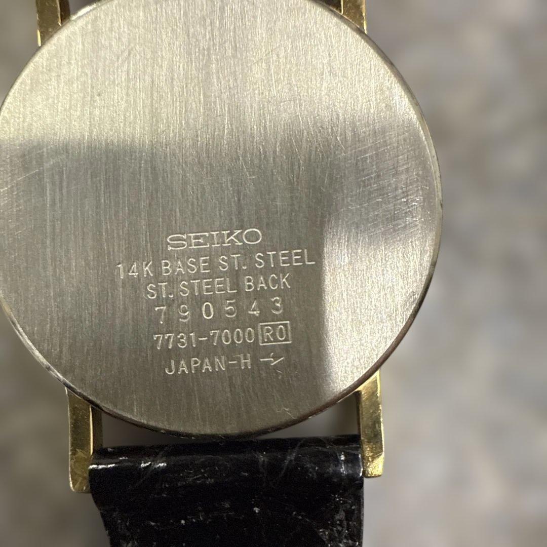 d*g様 035クォーツ 時計【動作未確認】SEIKO　DOLCE　7731-7
