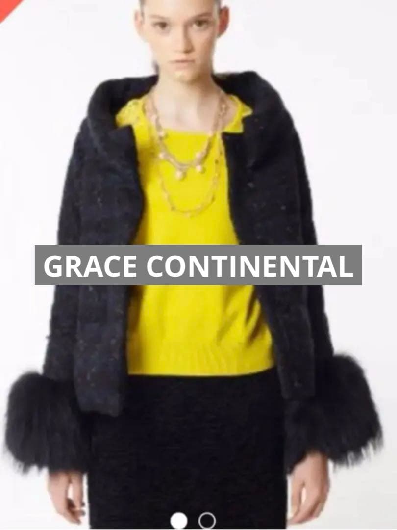 【週末価格】グレースコンチネンタル グレースクラス　ツイード ダウンコート