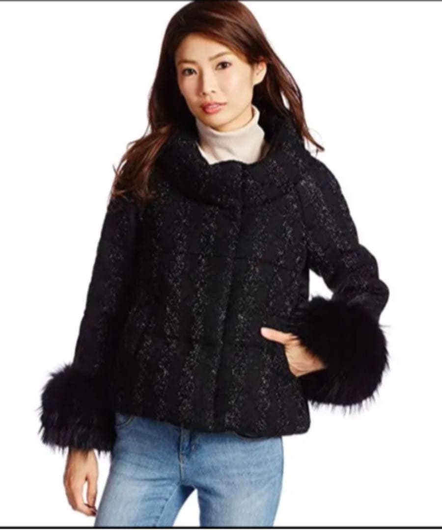 【週末価格】グレースコンチネンタル グレースクラス　ツイード ダウンコート