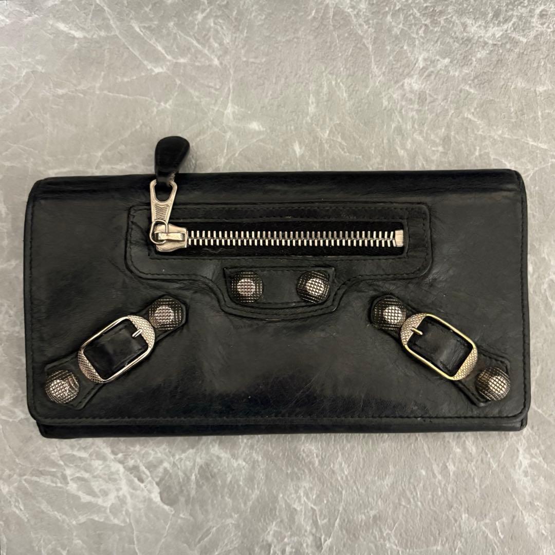 小物 00s BALENCIAGA archive studs long wallet
