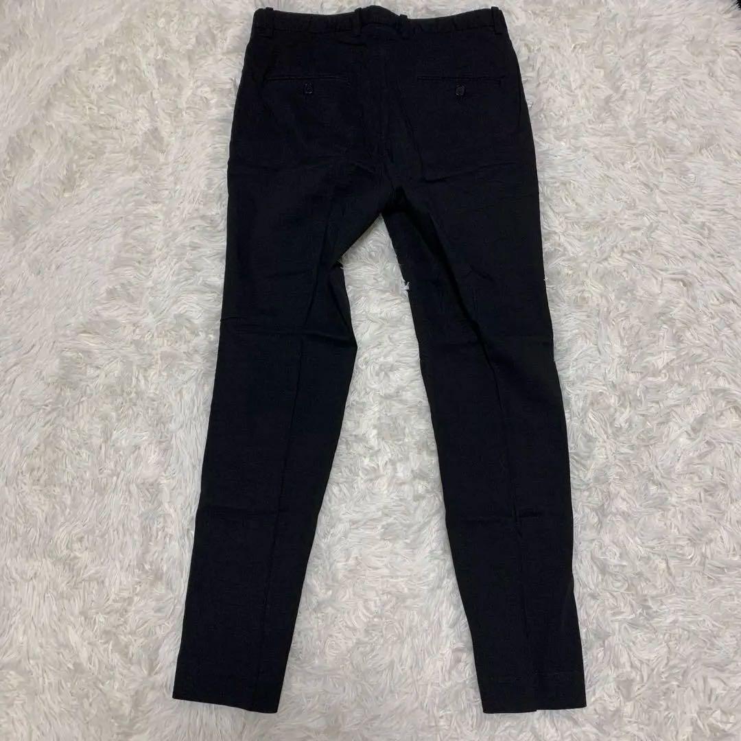 【美品】セオリー スーツ セットアップ ノーカラー リネン L ブラック