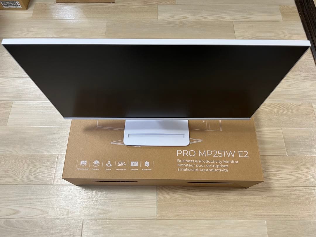 未使用MSI PRO MP251W モニター 24.5 120Hz 2025